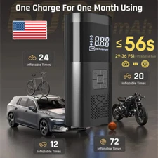 Tire Inflator Portable Air Compressor for Car Tyres 12V Ultra Small Air Pump LED