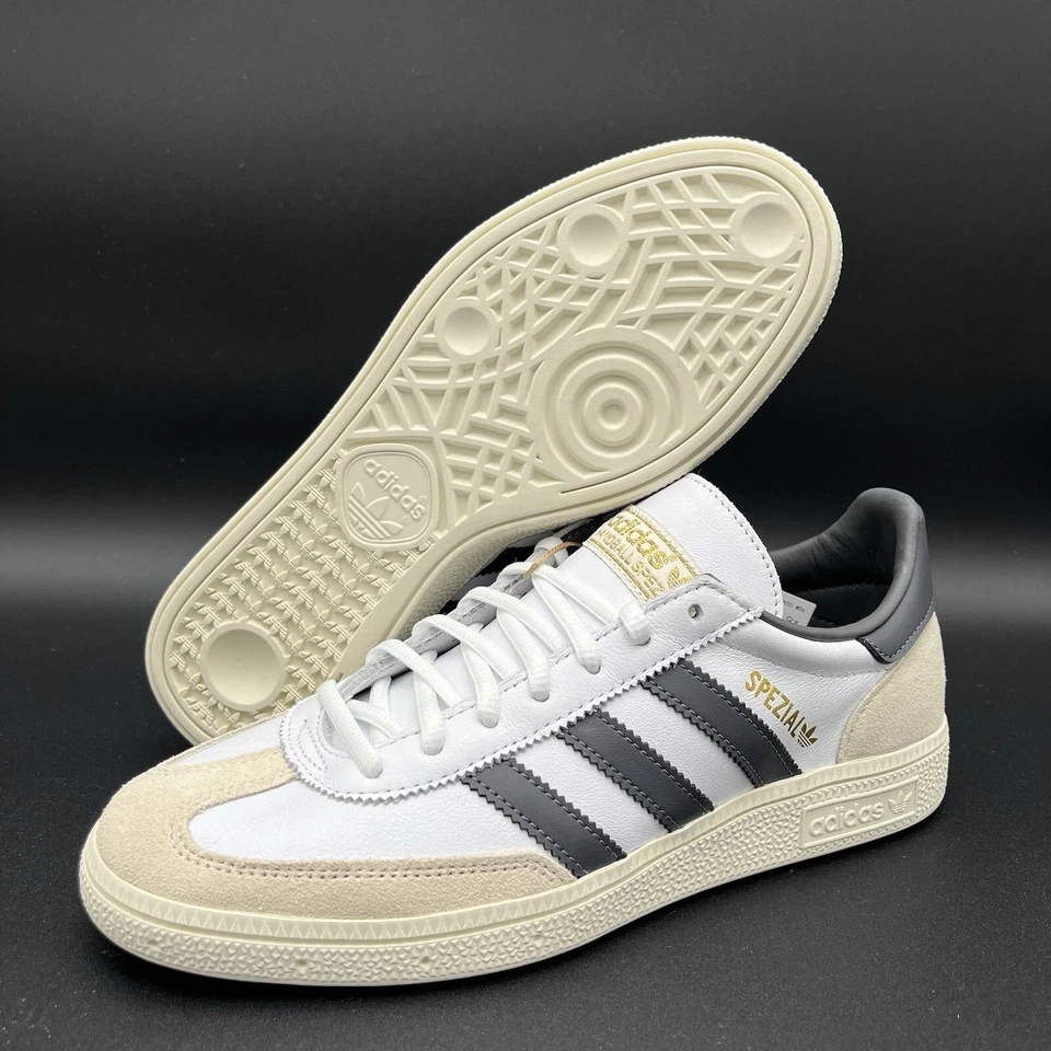 NEW Adidas Handball Spezial Men’s Sneakers Shoes White Grey IF3741 Size 7.5 - Image 3 of 4