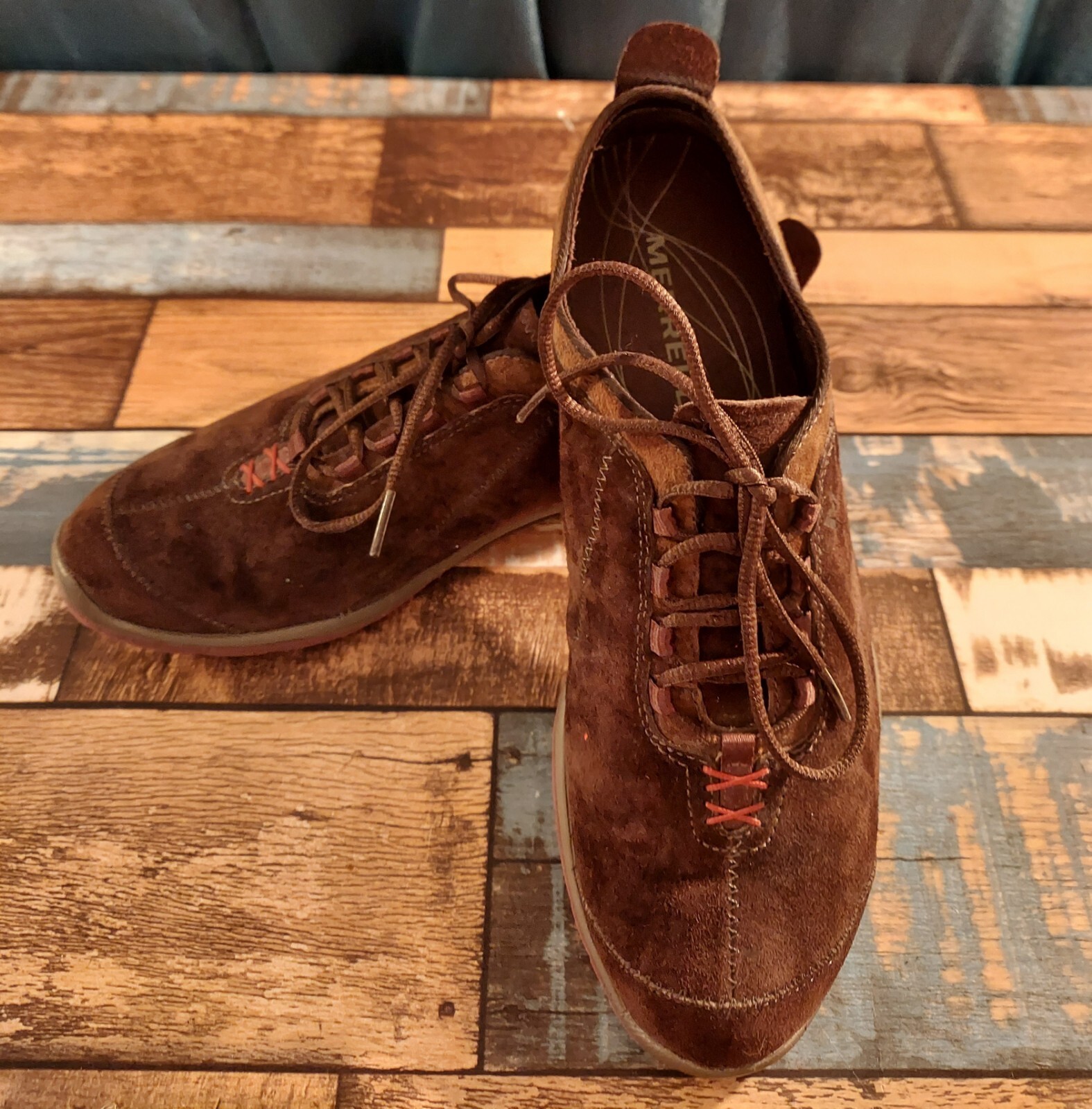 Scarpe da ginnastica Merrell Ellipse Coffee Bean scamosciate performance comode taglia 9