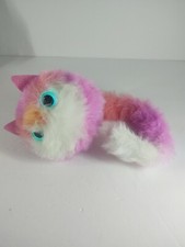 Pomsies Wearable Interactive Pet Cat Light Up Works White pink orange red body