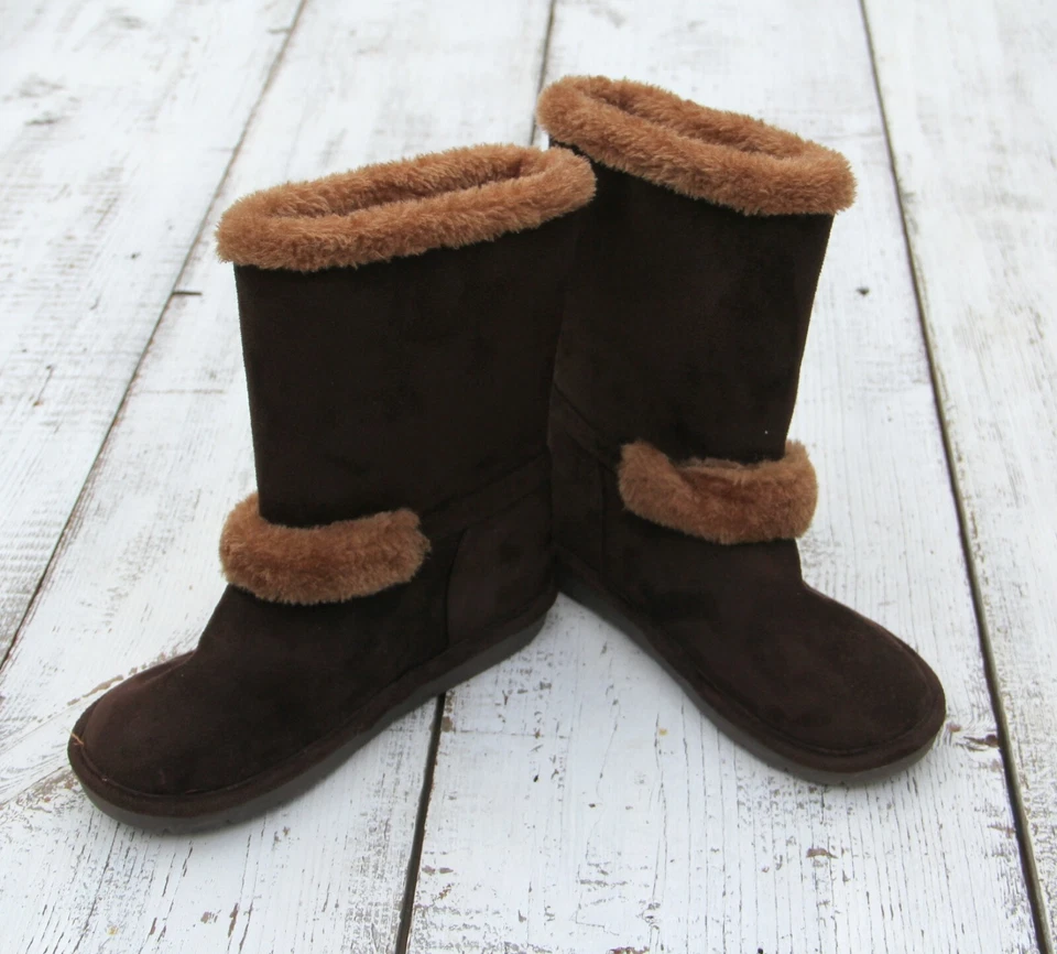 Botas MICHAEL KORS Niñas Niños Pequeños Talla 1 Marrón Piel Logo Foto 3 de 4