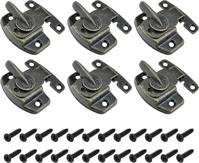 6 Sets Table Leaf Latch Lock Hardware Heavy Duty Dinging Training Bronze 
