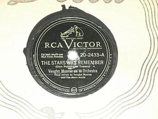 VAUGHN MONROE-The Stars Will Remember (1947) RCA VICTOR 10" Shellac Single