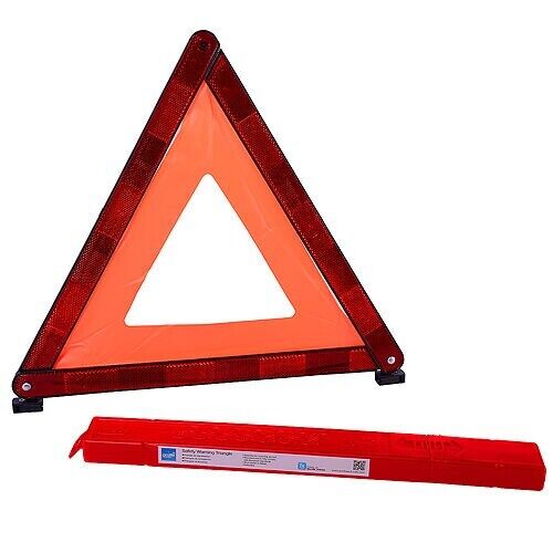 Emergency Breakdown Warning Triangle European Road Hazard Safety + Red Case - Picture 1 of 1