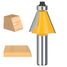 Chamfer Router Bits Bevel Edge Forming 22.5 Degree 1/2" Shank Carbide Tip Cutter