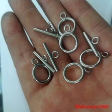 50 sets Toggle Clasp Set Stainless steel making Jewelry finding DIY silver Bulk