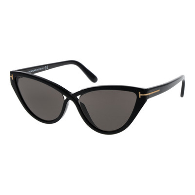 Damen Sonnenbrille Tom Ford Sunglasses Women Schwarz Katzenaugen Cat Eye