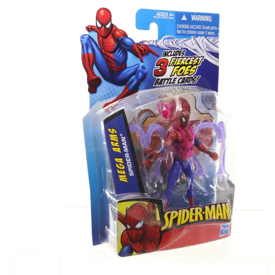 Figura de acción Spider-Man Mega Arms Fiercest Foes Hasbro nueva en paquete Foto 3 de 4