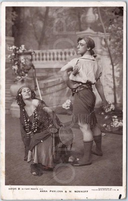 Seltene Postkarte 1913 Anna Pavlova London Coliseum Contemporary Performance Review