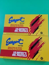 Set of 2 Sargent Art Oil Pastels Artist Set Of 16 Pastel Colors Non-Toxic 