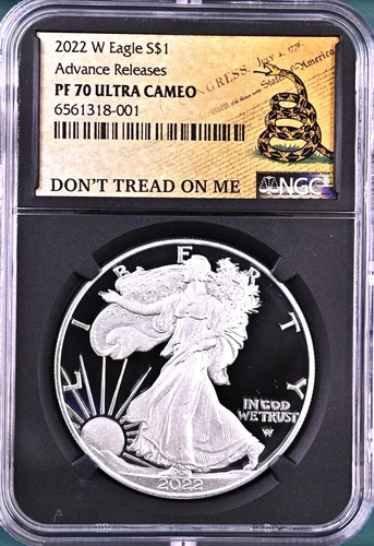 Photo of a 2022-W American Silver Eagle Proof from an eBay listing that sold on Jun 18, 2026