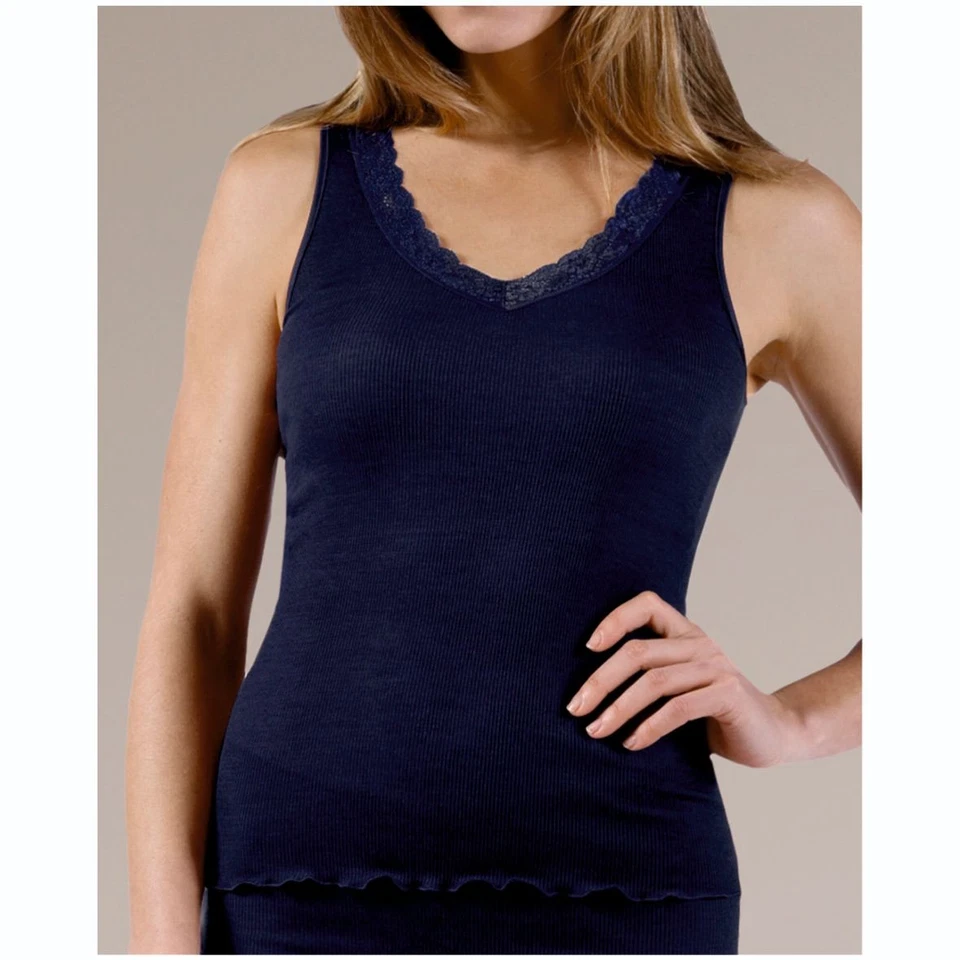 Nina von C. Damen Unterhemd Wool Silk Achselhemd Wolle Seide Funktionswäsche - Bild 1 von 1