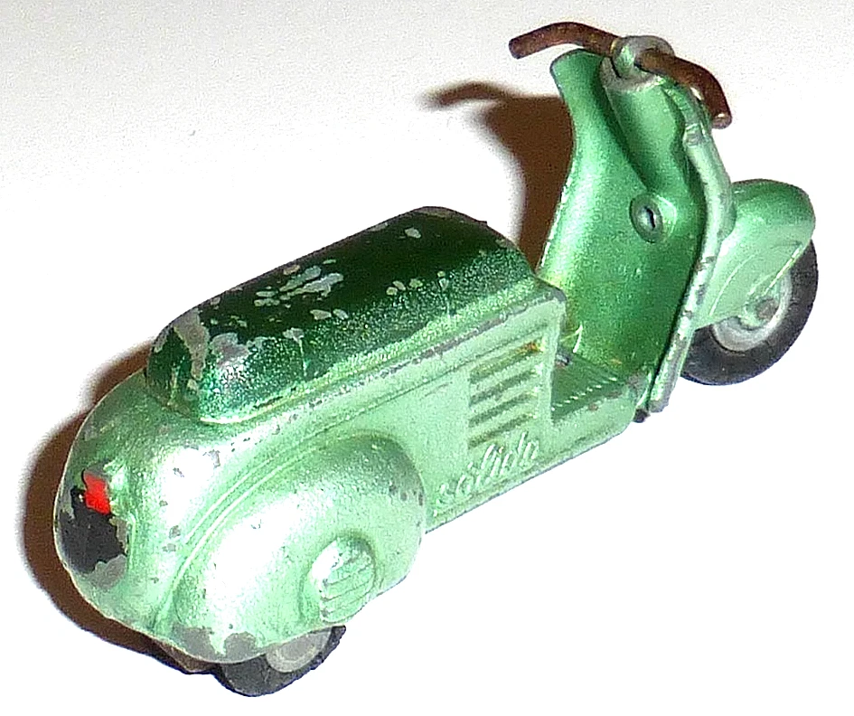 Ancien Jouet Mécanique SOLIDO SCOOTER VESPA ? Model Moto Vintage Clockwork Toy - Photo 2/4