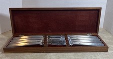 Gerber Legendary Blades 8 Miming Knife Set Walnut Case USA Made