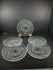 Anchor Hocking Vintage Bubble Pattern Breadplates 6 3/4" Set 5 1940's