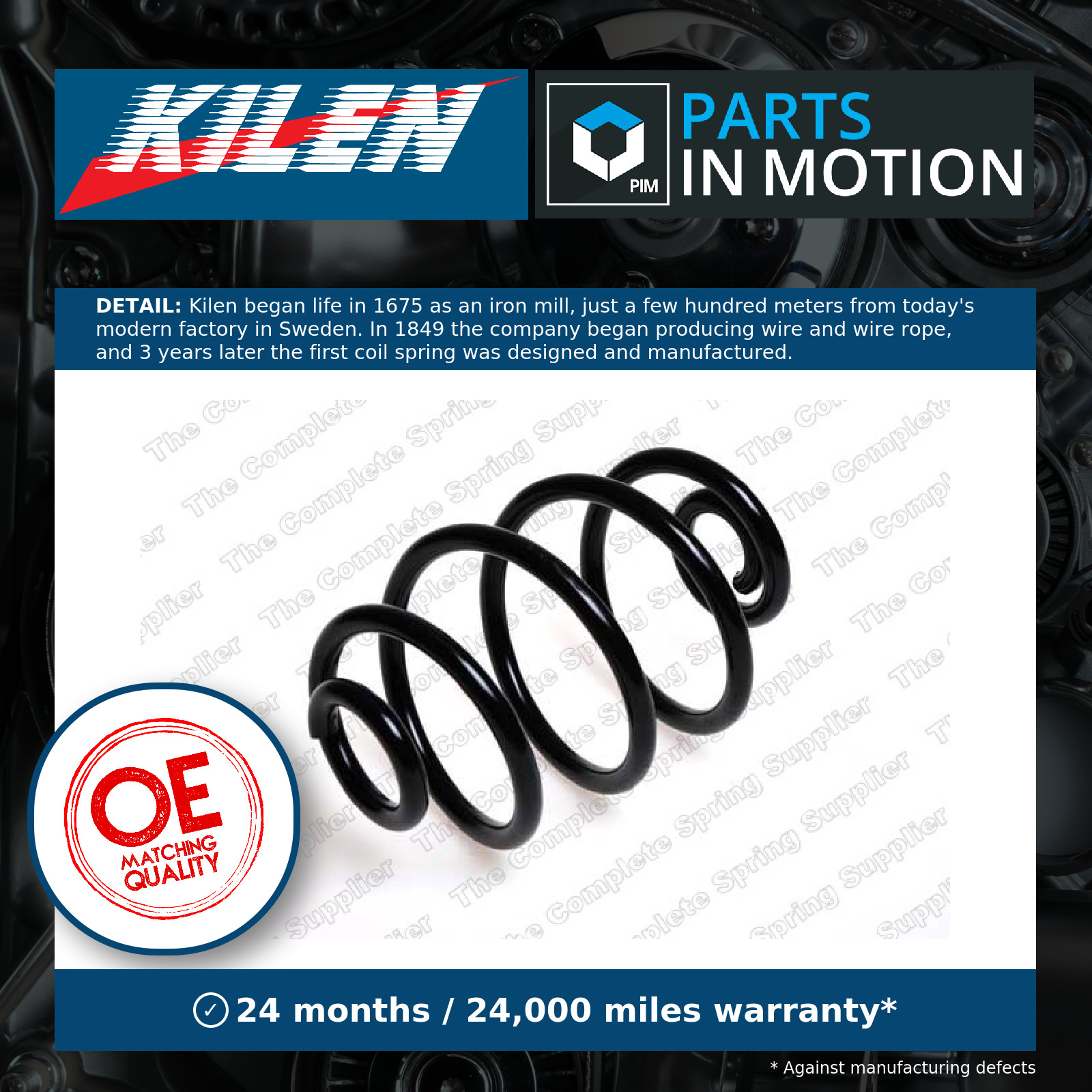 Coil Spring fits VAUXHALL CORSA C 1.0 Rear 00 to 06 Suspension Kilen 424057 New - Image 23