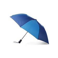Totes Recycled Canopy Auto Open Rain Umbrella Blue Midnight