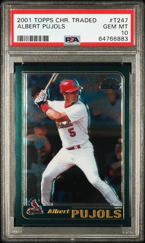 2001 Topps Chome Traded - Albert Pujols - RC #T247 PSA 10