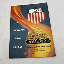 Program 1960 Rome Olympic US Team Trials Mens Track and Field Ticket Stanford