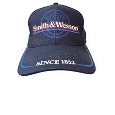 Vintage Smith & Wesson Hat Cap Blue Made In USA