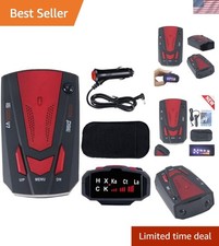 Comprehensive 360 Radar Detector with HD Display and Speed Monitoring System