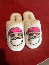 Katydid Santa Christmas Slippers New Size 43/44 Or 9.5/10