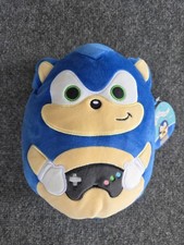 SQUISHMALLOWS SONIC THE HEDGEHOG with Game Controller 8 Inch Soft Plush BNWT