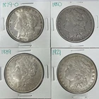 1879-O 1880 1889 1921 Morgan Dollar Lot of 4