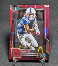 Cayden Lee 1st Pink Refractor Rookie RC 2025 Bowman Chrome U Card #50 Ole Miss