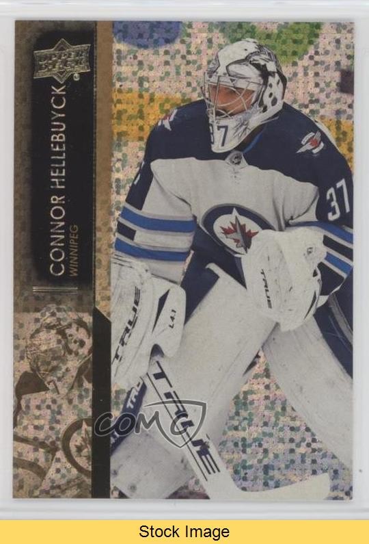 2021 Upper Deck Series 2 Speckled Rainbow Foil Connor Hellebuyck #446 READ 10cf