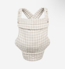 Mab  Monarch Carrier - Houndstooth Baby Carrier, Buckle Closure, Beige White