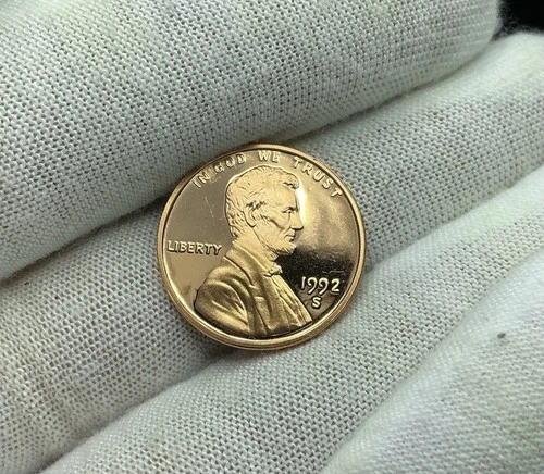 1992 S LINCOLN CENT GEM DCAM PROOF from PROOF Set  C433