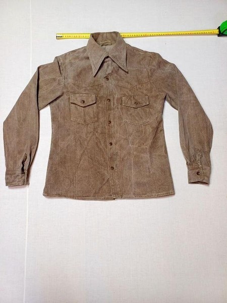 Men Vintage Jacket Brown Denim 36 / S / 44