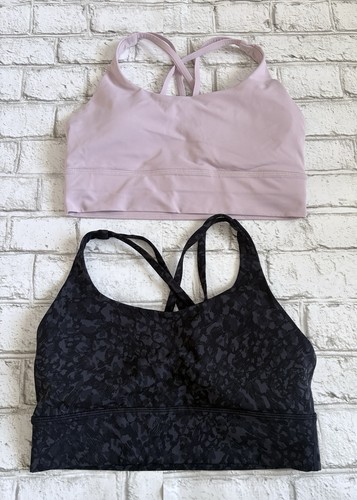 Lululemon Energy Bra Long Line Lot Of 2 Size 8