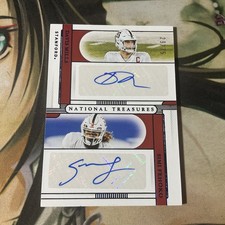 2021 National Treasures Collegiate Davis Mills Simi Fehoko Blue RC Auto # 29/75