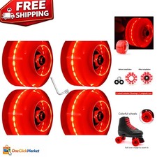 Durable Colorful Light-Up Roller Skate Wheels...