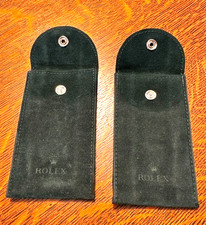 ROLEX GREEN SOFT VELVET TRAVEL POUCH - 2 PIEC...