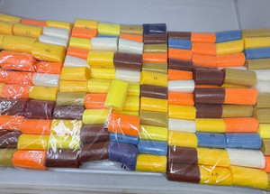 Pre-Cut Latch Hook Yarn: Autumn Colors  Acrylic Rug Huge Lot 144 Pieces Autumn