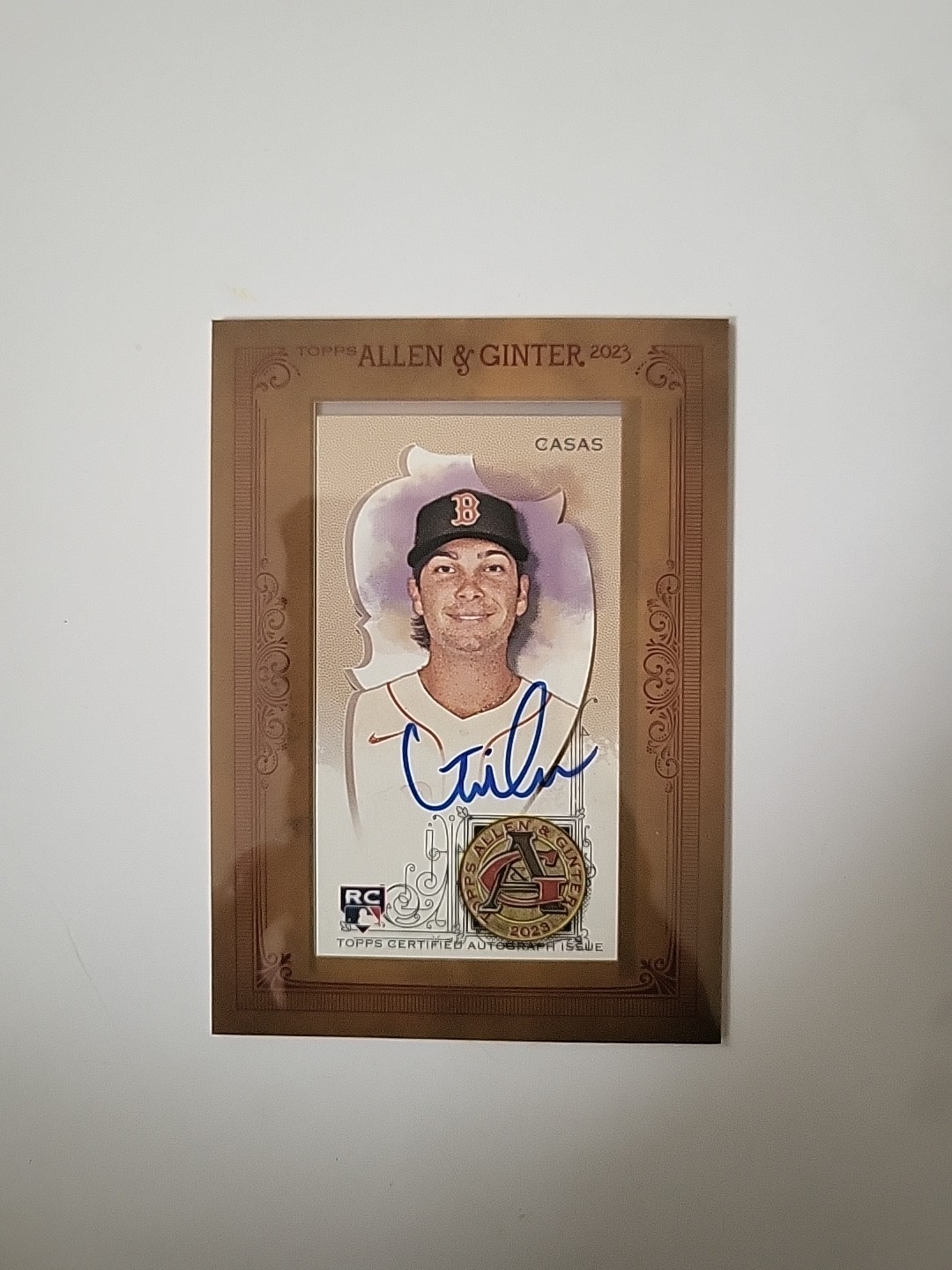 2023 Topps Allen & Ginter - Framed Mini Autographs Triston Casas #MA-TC (AU, RC)