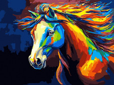 Horse Paint by Numbers Kit for Kids, Adults Paint by Number Kits on Canvas Kids
