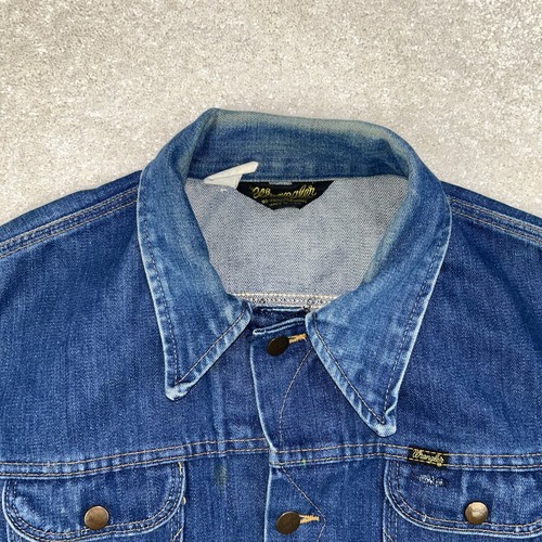 Vintage 70’ Wrangler USA No Fault Denims 126MJ Raw Unlined Denim Jacket Size 46 - Picture 2 of 20