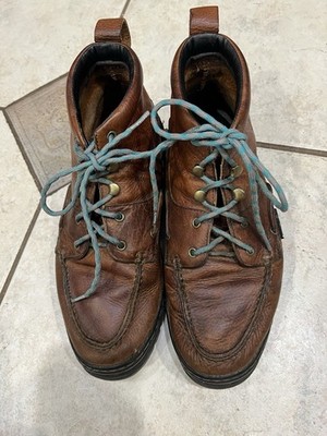 Justin Men s Brown Leather 991 Moc Toe Chills Boots Sz 9