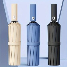 Automatic Folding Umbrella Windproof Sun Rain Large UV Protection Travel