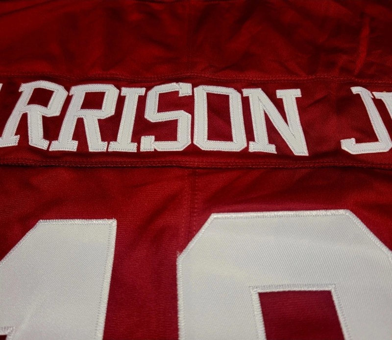 MARVIN HARRISON JR Arizona Cardinals Ohio State Sewn Stitched XL 2XL Red Jersey