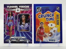 A'ja Wilson 2025 Donruss WNBA Crunch Time Blue Press Proof + Tunnel Vision Aces!
