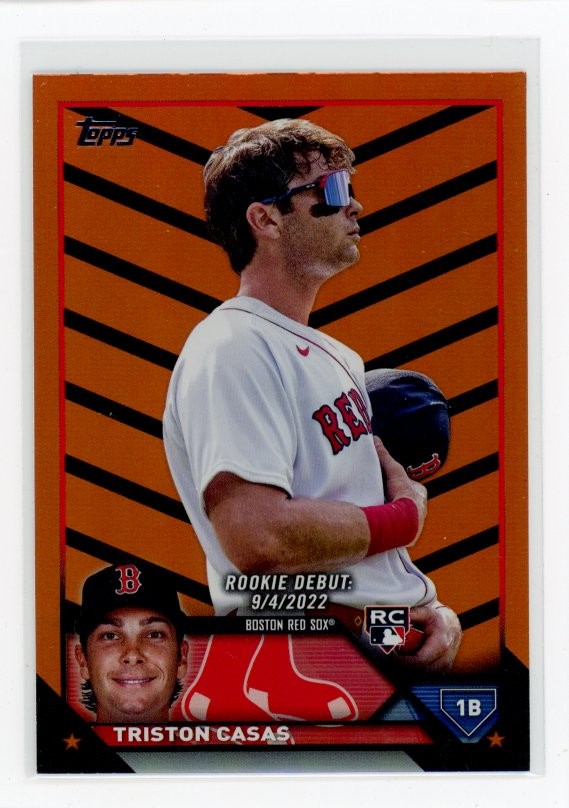 2023 Topps Update #US221 Triston Casas Orange and Black Foil