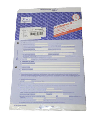 AVERY Zweckform 2877 Arbeitsverträge 5er Pack 2877 Neu mit Rechnung inkl MwSt