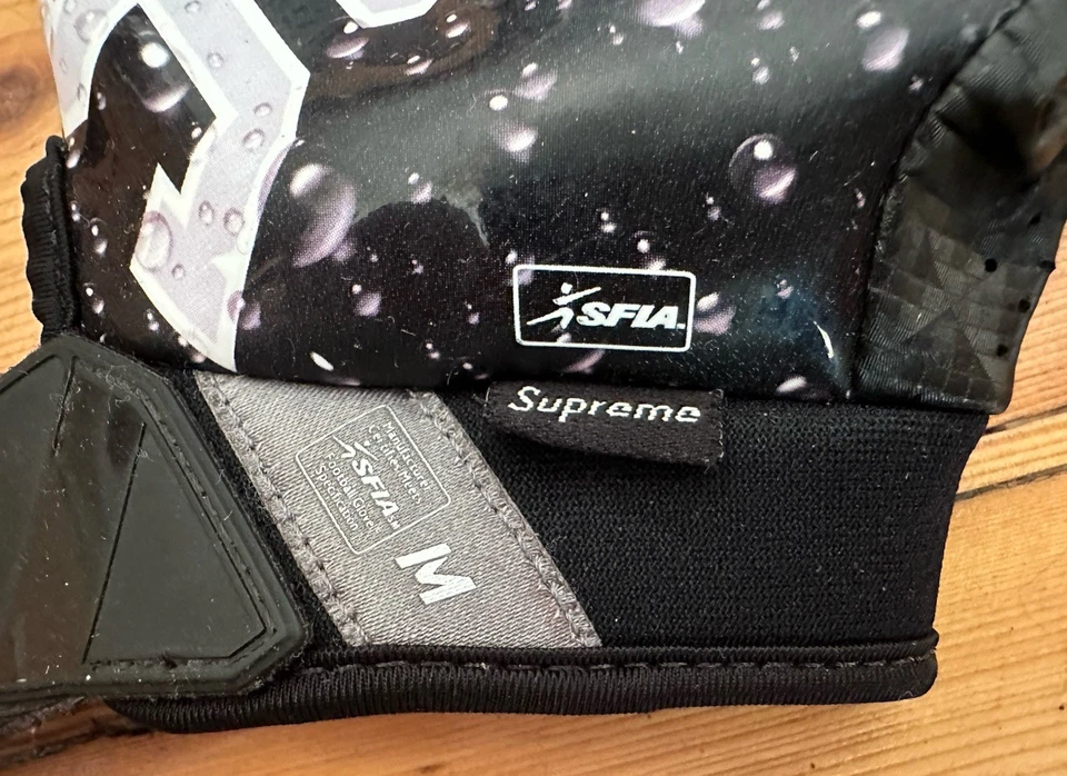 Supreme x Nike Vapor Jet 4.0 Football Gloves Handschuhe Black Gr. M Top !! - Bild 4 von 4