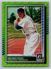 Pee Wee Reese 2025 Panini Donruss Optic Lime Green 105/149 Brooklyn Dodgers #60