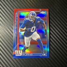 2025 Topps Chrome Football Brian Burns Red White & Blue SP #234 NY Giants